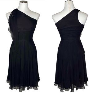 Laundry by Shelli Segal Beaded One Shoulder Cocktail Dress